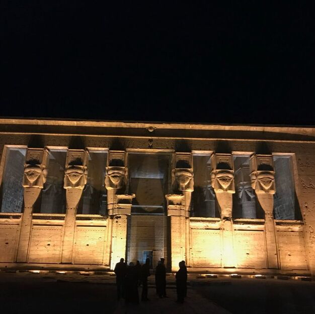 Hathor's Temple at Night